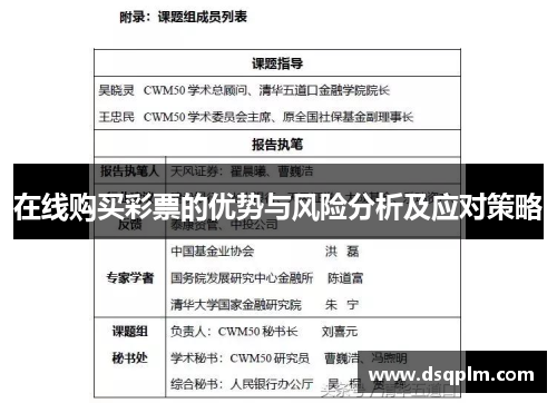 在线购买彩票的优势与风险分析及应对策略